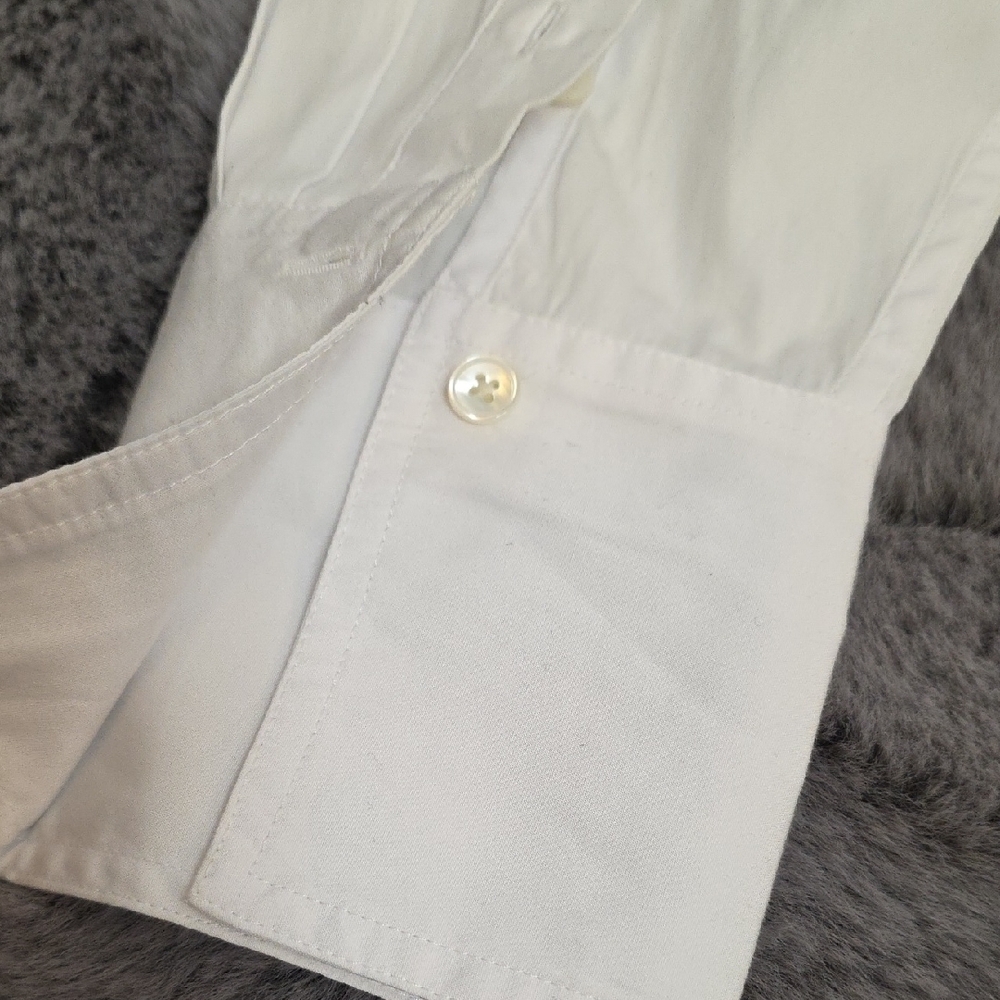 Madewell White Tuxedo Button Down Long Sleeve Shirt Medium - Picture 10 of 10